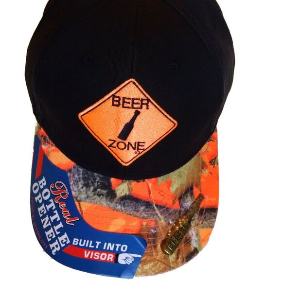 Beer Zone Working Bottle Opener Baseball Ball Cap Hat - Picture 1 of 3